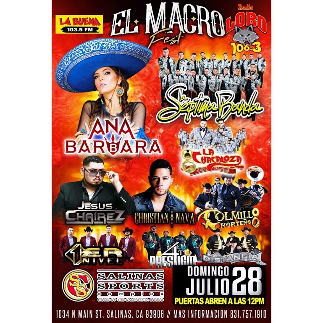 FansIngratos_AB's tweet photo. #Repost @elmacrosalinas with @repostsaveapp  
 ・・・ 
 Todo el mundo GRATIS!! Este Domingo 28 de Julio!! Puertas abren a las 12!! En el salinas sports complex!! #CALIFORNIA #ANABARBARA #LAREINAGRUPERA #ABFANS 👸🏽🙌 https://t.co/oy5CCoRcYA