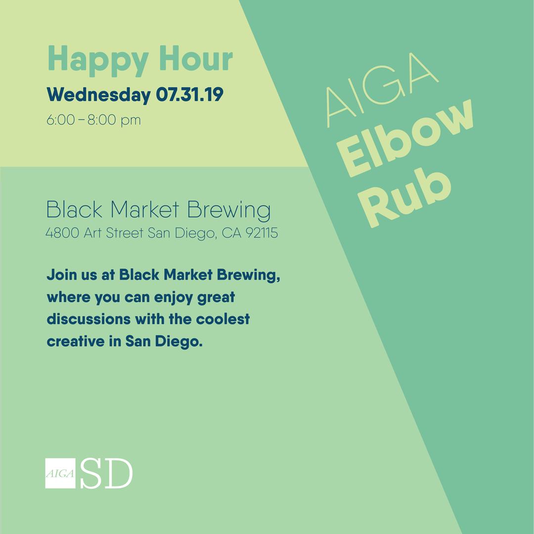 aigasandiego's tweet photo. It’s that time again! Come on out to our monthly Elbow Rub next Wednesday from 6-9pm at Black Market Brewing in La Mesa! More info at https://t.co/nSpZ58BdSO
#blackmarketbrew #happyhour #brewery #aiga #aigasd #aigasandiego https://t.co/BuW6oLh9a6