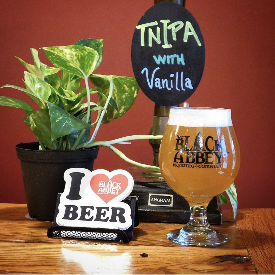This week we tapped a cask of Tennessee IPA aged on a vanilla bean. It’s amazing! Vanilla-sweet with all the fruit-juicy nose. Stop by <a href="/BlackAbbeyFH/">Fellowship Hall</a> and get you some!