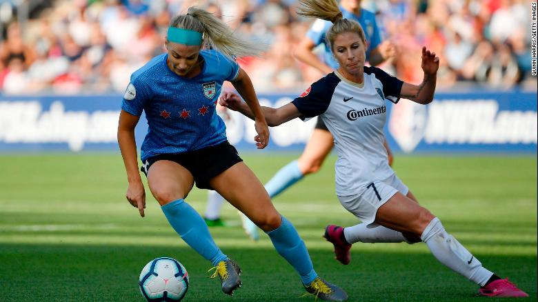 CNN's tweet photo. Women's soccer in the US is seeing some high attendance numbers.

The Chicago Red Stars, who currently rank No. 3 in the National Women's Soccer League, had 17,388 people at their game on Sunday. In their 2018 season, they averaged 4,368 people per game. https://t.co/n6hoFePzHQ https://t.co/7HXwNg5kMC