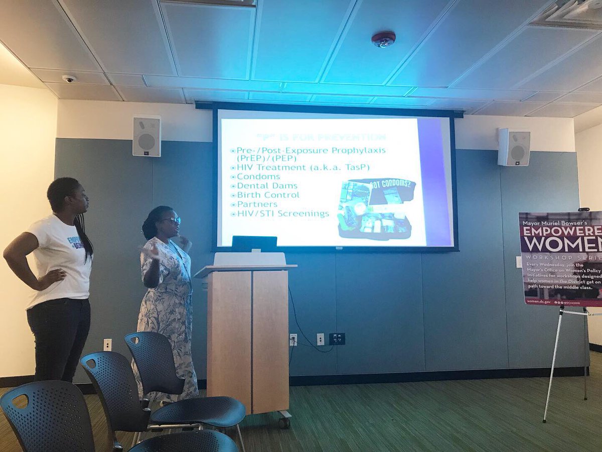 DCMOWPI's tweet photo. Thank you @_DCHealth PrEP for Women and @reddotcampaign for leading this week’s session of @MayorBowser’s Empowered Women Series! We know the women of the District walked away feeling more empowered in their sexual health and wellness journeys. #EmpoweredWomenDC https://t.co/RD9yRYbVMb