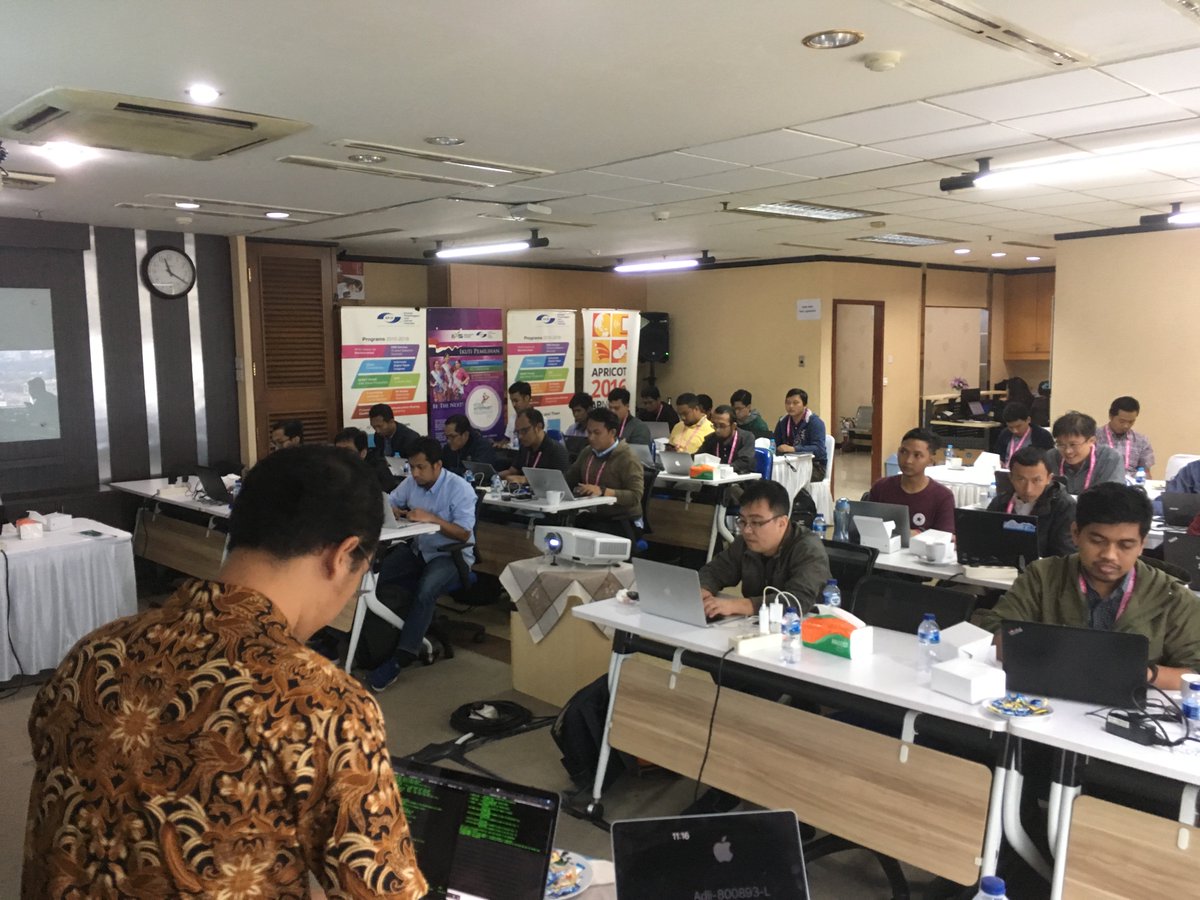 apnic's tweet photo. Congratulations to the participants at the #IDNOG Network Security Forensic Workshop, led by @adliwahid https://t.co/ZbYS8YlRta