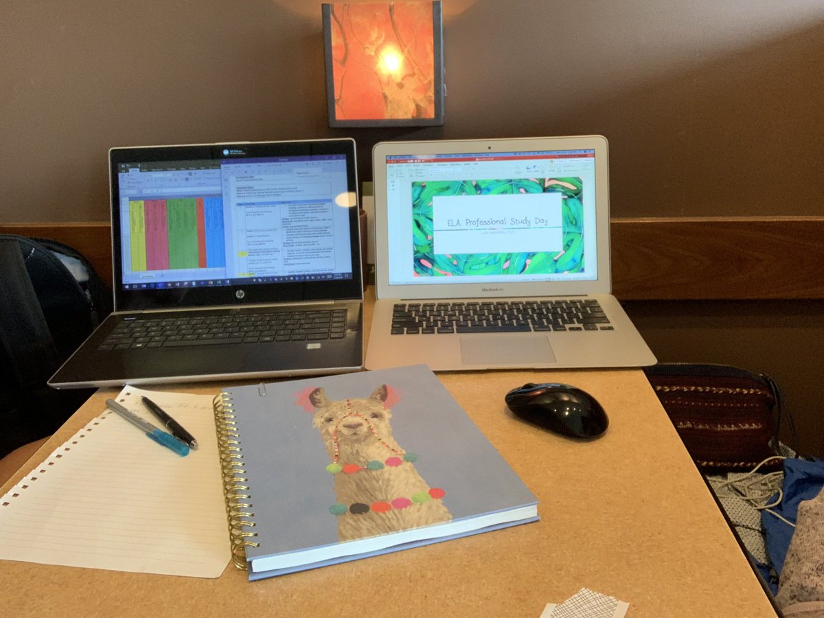 n_caldwellEDU's tweet photo. A whole "llama" planning going on @panerabread! Getting ready for #ProfessionalStudyDay with @hheinzman6 and staying organized with #MicrosoftEDU tools! @HCPSArea2 @DickensonES @OneNoteEDU https://t.co/ykt2HJvb0B