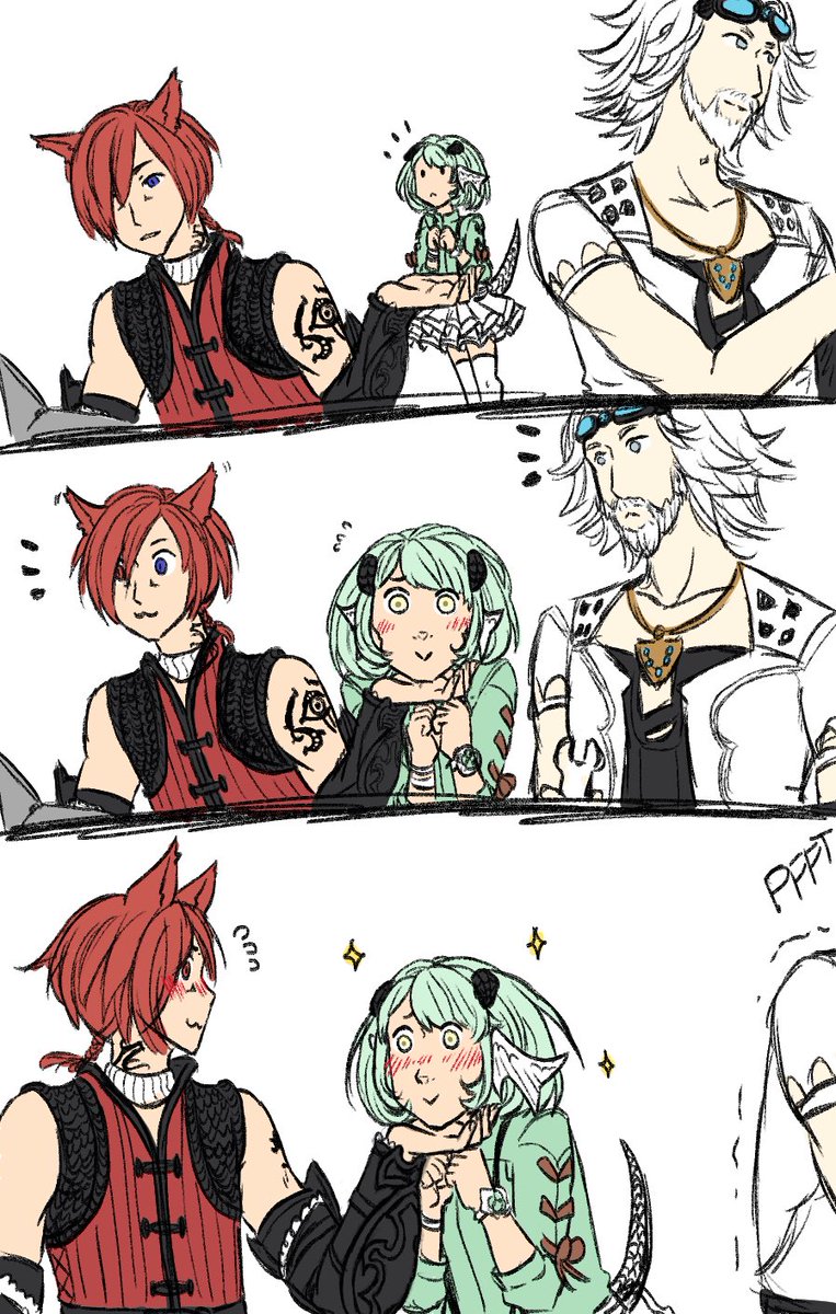 mekkyheartsyou's tweet photo. Nero probably told her to do it... 
#ffxiv #graha #grahatia #cid #crystaltower #aura #thyne https://t.co/TAsp4dBfdw