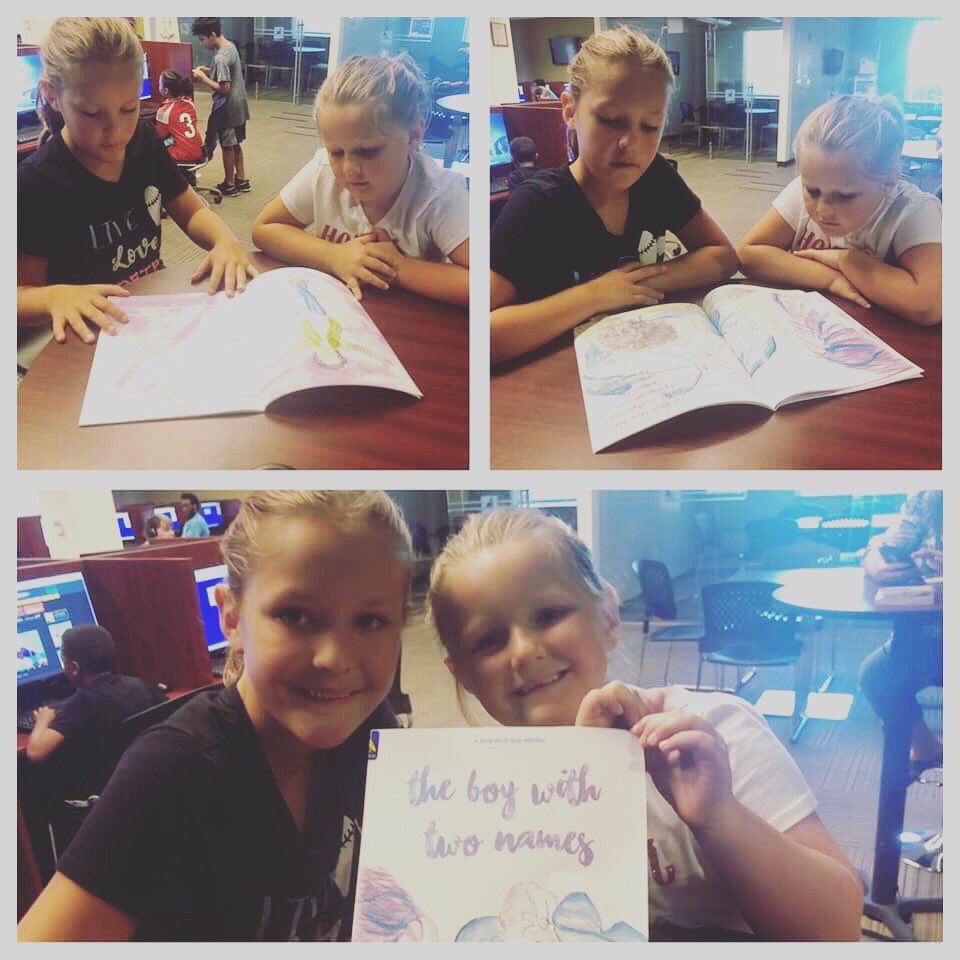 chelseybsimmon1's tweet photo. Someone posted this on my personal page the other day! Their little girls enjoyed finding my book in the library and took time to read it together! This makes my heart so happy!
#theboywithtwonames #librariesrock
#sisters #theyloveit #fans #iwroteabook #peoplearereadingit https://t.co/8bf9aL03c5