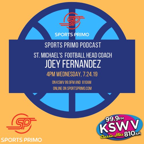 Today on <a href="/KSWVradio/">KSWV 99.9fm 810am</a>  and sportsprimo.com at 4pm! <a href="/StMikesHorsemen/">St. Michael's High School</a> <a href="/2018BlueCREW/">Blue Crew</a>