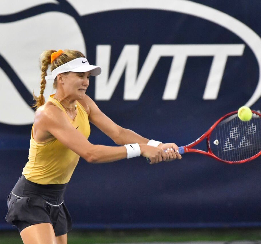 geniebouchard's tweet photo. Playing @WorldTeamTennis is SO fun. We had such a dramatic night - and got the win! Thank you @BreakersTennis &amp; to my teammates for having me 😘 https://t.co/HZWObVa8e3