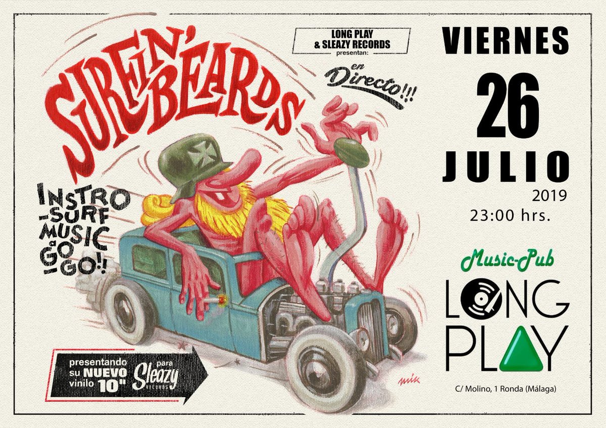 surfin_beards's tweet photo. Amigos, subimos a la sierra! Nuestra siguiente cita #surfbeat es este Viernes 26 Julio por la noche en @longplayronda #Ronda #longplayronda https://t.co/MseGIWc6Q7
