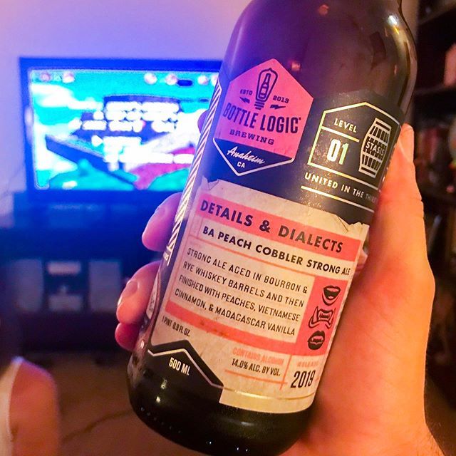 jdstonedesign's tweet photo. 🍺 : 🍑🍑🍑 Cobbler in a bottle... with an exceptional amount of hidden alcohol. Huge spice notes, delicious sweaty (in a good way) ripe peach, with a doughy malty backbone. Bottle Logic nails it again, if you see this - BUY IT! Thanks for sharing @holly… https://t.co/QfhXhDmtWA https://t.co/Nl69BpIfsP