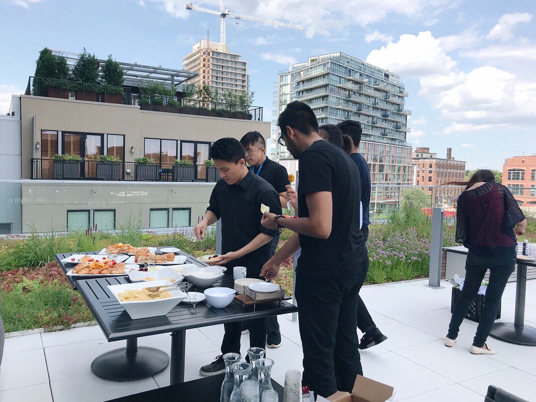 LoyaltyOneJobs's tweet photo. Stress be gone! We’re enjoying the warm weather and unwinding with some outdoor painting #LifeatLoyaltyOne https://t.co/dsJeX1IROk