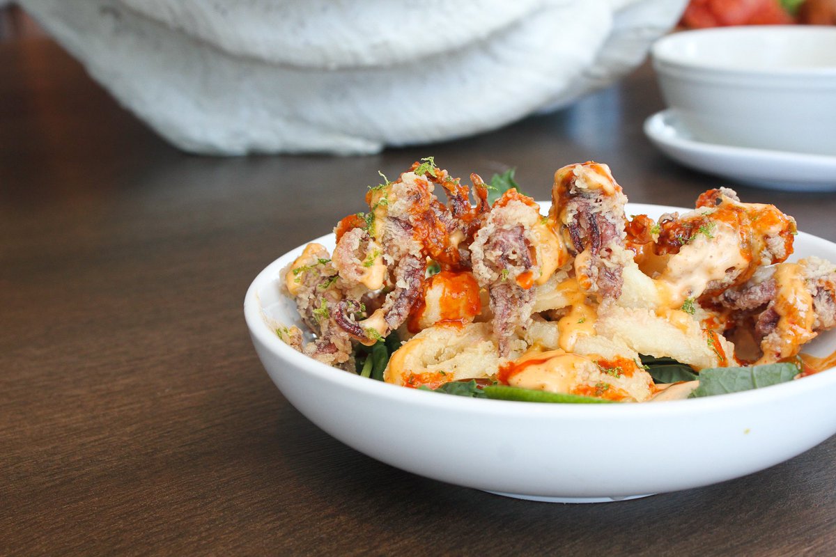 Wednesday is better with Calamari // happy hour bites 4-7pm daily