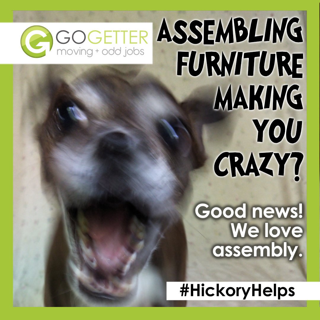 Assembling furniture can give you such a headache!  Funny thing is we love it. #furnitureassembly #movingcompany #gogetter
gogetter.ca/blog/85-hickor…