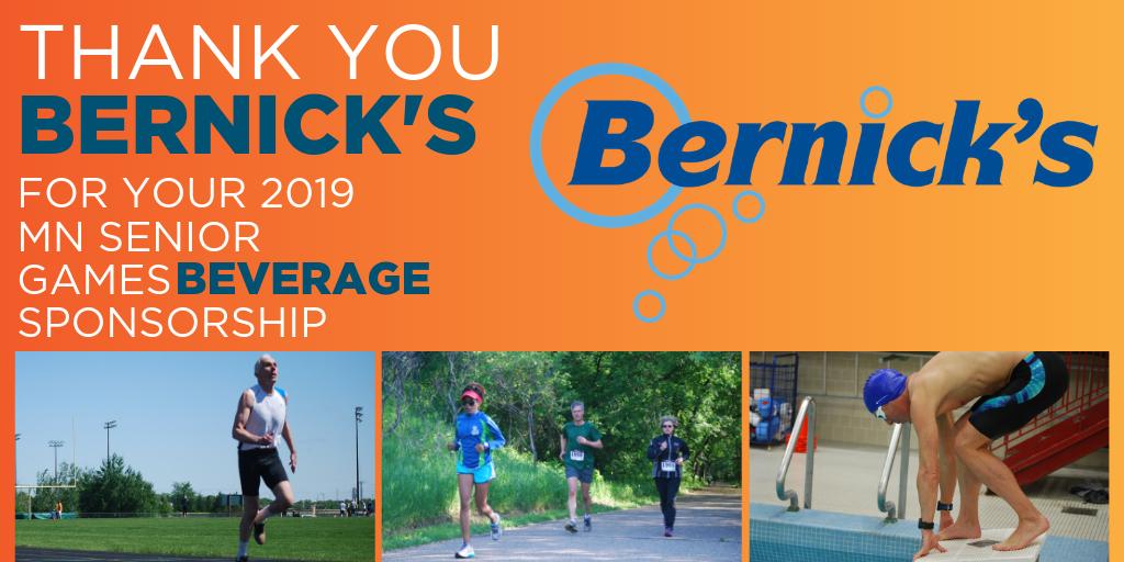 MNSeniorgames's tweet photo. Shout-out to @bernicks1916 for keeping us hydrated at the 2019 Minnesota Senior Games! #MSG2019 https://t.co/qsL1V8i2k0