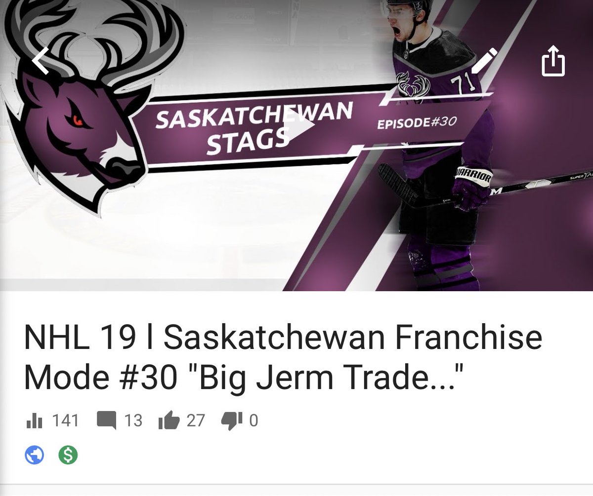 StagsNHL (@saskstags) on Twitter photo Well, it's never easy trading a star player. This one is a big one. Check it out - 
youtu.be/60DONwPXdz0 Well, it's never easy trading a star player. This one is a big one. Check it out - 
youtu.be/60DONwPXdz0