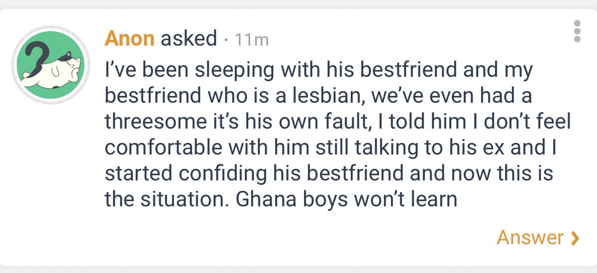 If only he had listened to you smh. Ghana boys.