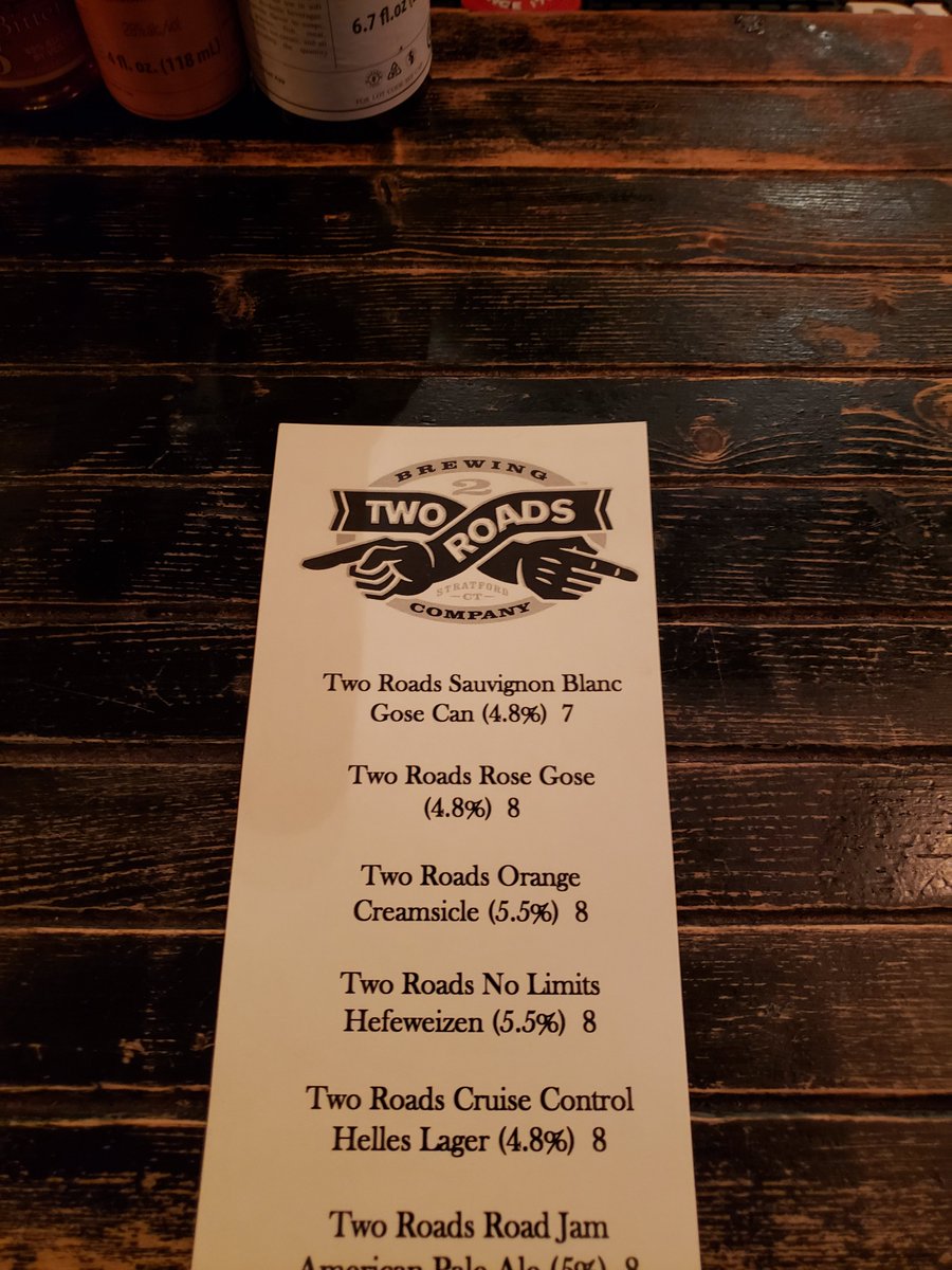 Join me tonight for a Tap Takeover Event at Acacia from 6-8pm! Several <a href="/2RoadsBrewing/">Two Roads Brewing</a> beers on tap including our new Rose Gose and Orange Creamsicle Ale on Nitro!  Swag and food provided by Stagioni!