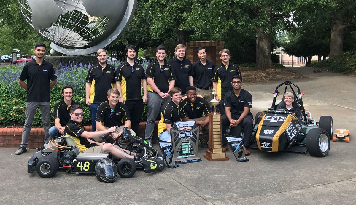 We're proud to support <a href="/KSUEngineering/">KSU Engineering</a>'s Electric Vehicle Team <a href="/ksuevt/">Kennesaw EVT</a>! On Monday, they celebrated their overall 🥇1st Place win in May's <a href="/evGrandPrix/">evGrandPrix</a>. They also placed 🥇1st in Design, 🥇1st in Energy Efficiency &amp; 🥉3rd in the Autonomous Event!

#KSU #InvestInOthers