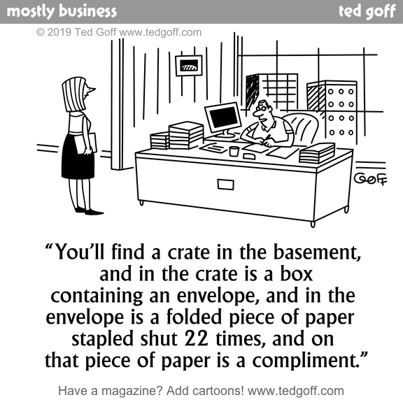 So don't say I don't appreciate all your hard work. #teamwork #communication #workplace #fun #7844

This cartoon: newslettercartoons.com/002/gallery/pa…