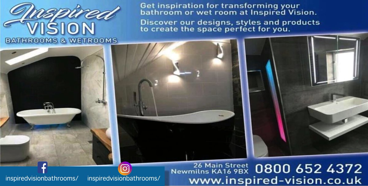 localphonebox's tweet photo. While we ready ourselves for delivery of our sales leaflet .We welcome the first of our #new businesses we welcome Inspired Vision Bathroom They supply and install bathrooms and wet rooms in and around Greater Glasgow,  &amp; Ayrshire 
 #bathroomdesign #wetrooms #tiling #tlpbissue2 https://t.co/LjHRubXqox