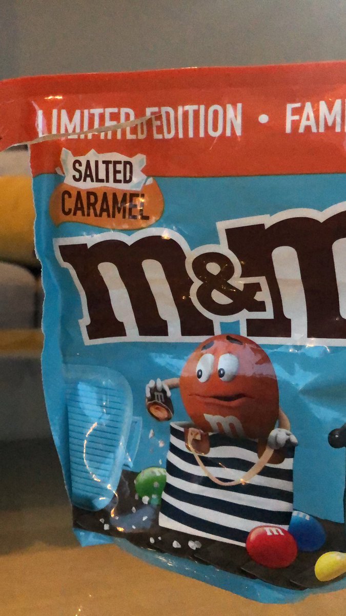 M&amp;M’s salted caramel is literally weaponized candy 😋😬😅