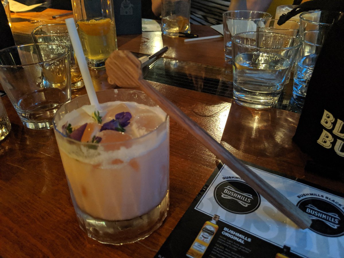helen_simon's tweet image. Ogham personalised cocktail stirrer, courtesy of both @BushmillsIRL @HewnSpoons and my own "talented" carving! #blackbushstories