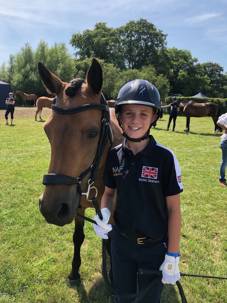 Myles through trot up and the vet inspection and ready for the main event tomorrow and Friday CDI Hickstead #TeamGB #TeamNAF @DauntseysSchool @DauntseysSport @britishdressage