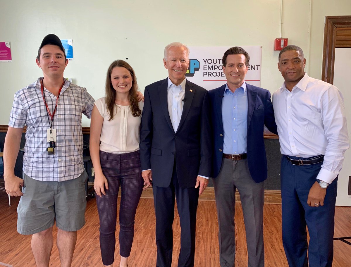 RemieArena's tweet photo. Got to meet @JoeBiden for an interview during his visit to New Orleans. Thanks @wdsu! https://t.co/uObatV4cvI