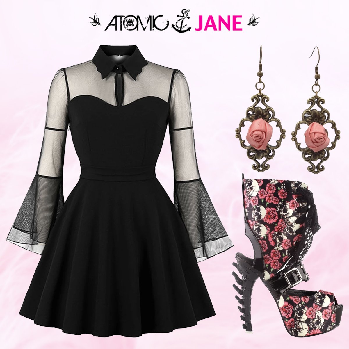 Atomic_Jane1's tweet photo. 🌹🌹 Stop and wear the roses. 🌹🌹
Dress: https://t.co/Pvk52KGZNk
Earrings: https://t.co/LG19n4ezW7
Shoes: https://t.co/Sc6kd6lNHM

#AtomicJane #AtomicJaneClothing #Dress #Earrings #Shoes #HighHeels #LittleBlackDress #Gothic #Skulls #GothicStyle #GothicFashion https://t.co/gjfVF7mEcl