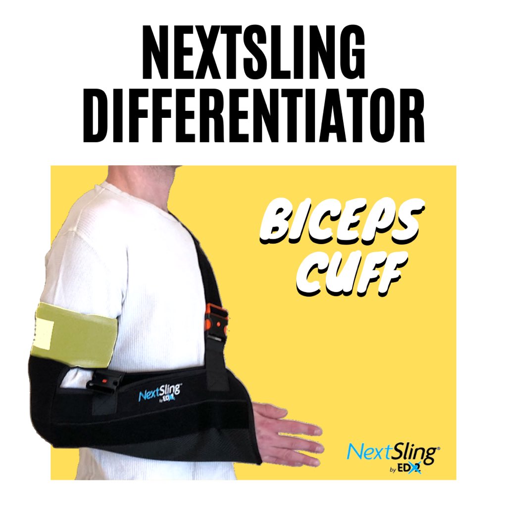 The biceps cuff is one of multiple elements which set the NextSling apart from our competition. The cuff secures the patient’s arm from slipping and prevents thumb compression common in other slings! 💪🙌

#ShoulderPain #ThumbPain #ParkCity #ShoulderRecovery #PhysicalTherapy