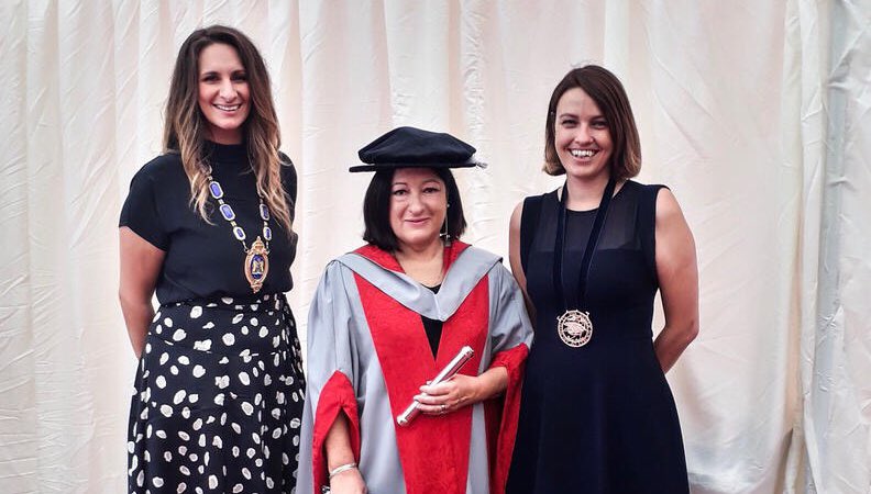 ArchiRidge's tweet photo. Amazing day @uwearch graduation ceremony w/ @KPesticcio &amp; @ArchitectureSW celebrating the future generation of architects &amp; our @RIBA award winners! Plus @JaneDuncan41 receiving her honorary ‘Doctor of Design’ &amp; sharing the important message of work/life balance and self-belief! https://t.co/umEsJDwKox