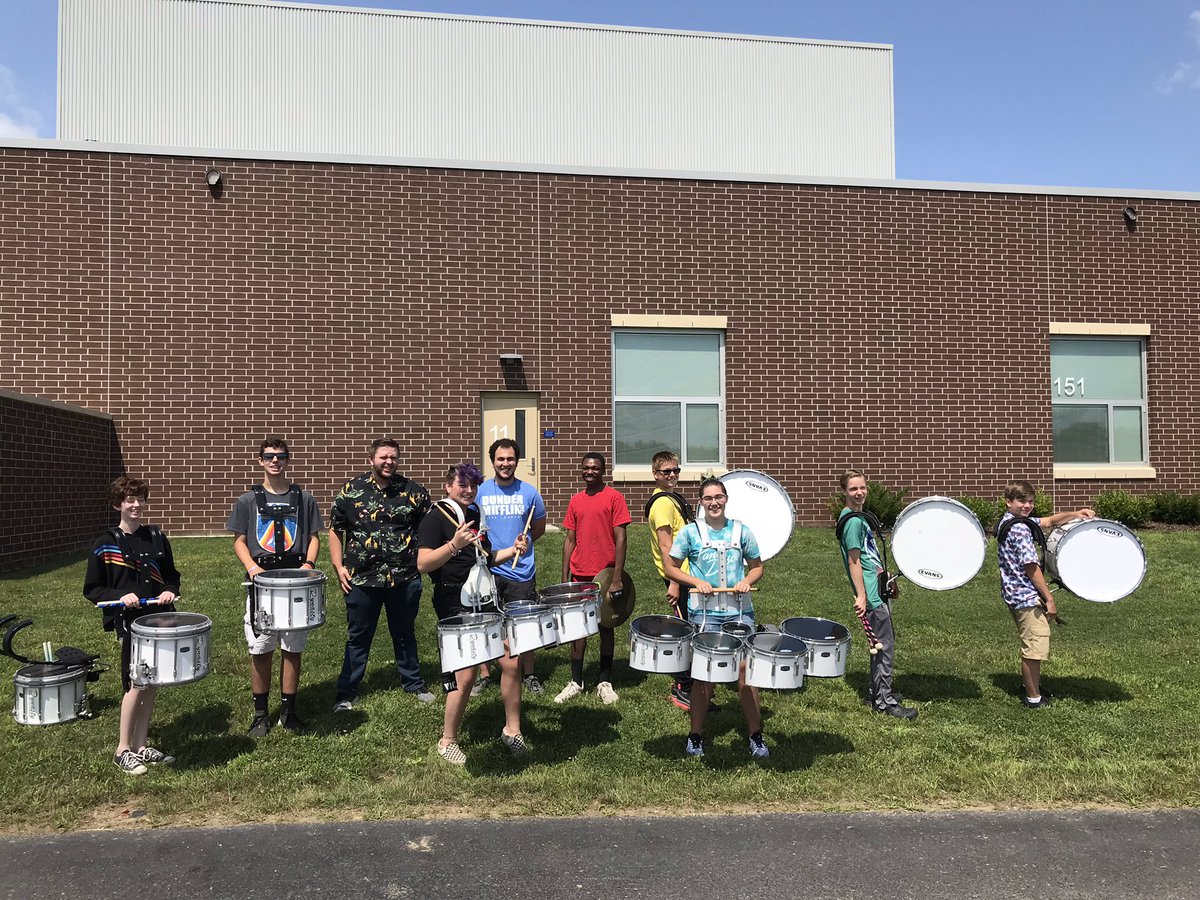 StreetsboroBand's tweet photo. We had great three days of Drumline and Auxiliary minicamp! We are excited for our leaders to report tomorrow and Friday from 8-2pm! #Marchingrockets https://t.co/Dvu9G2Hntb