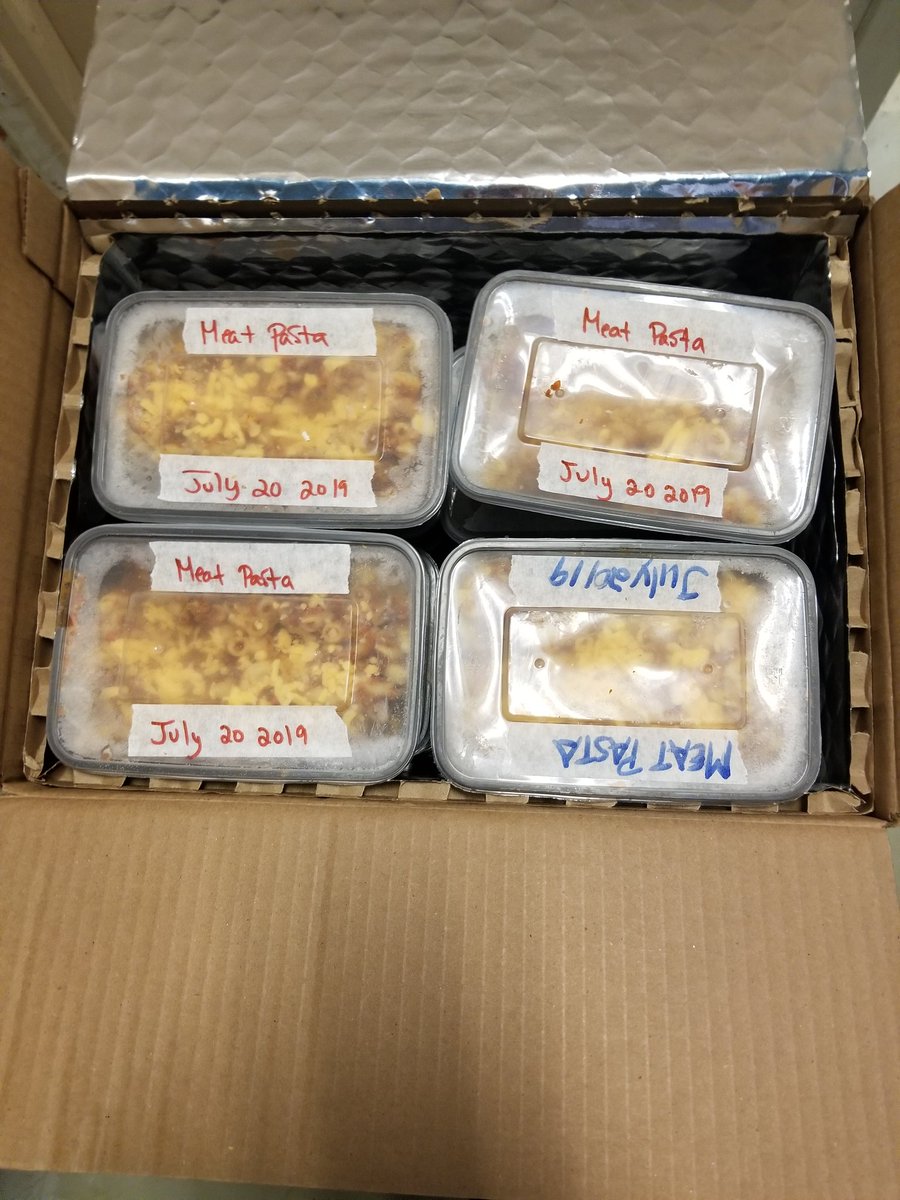 First batch of frozen meals heading out now