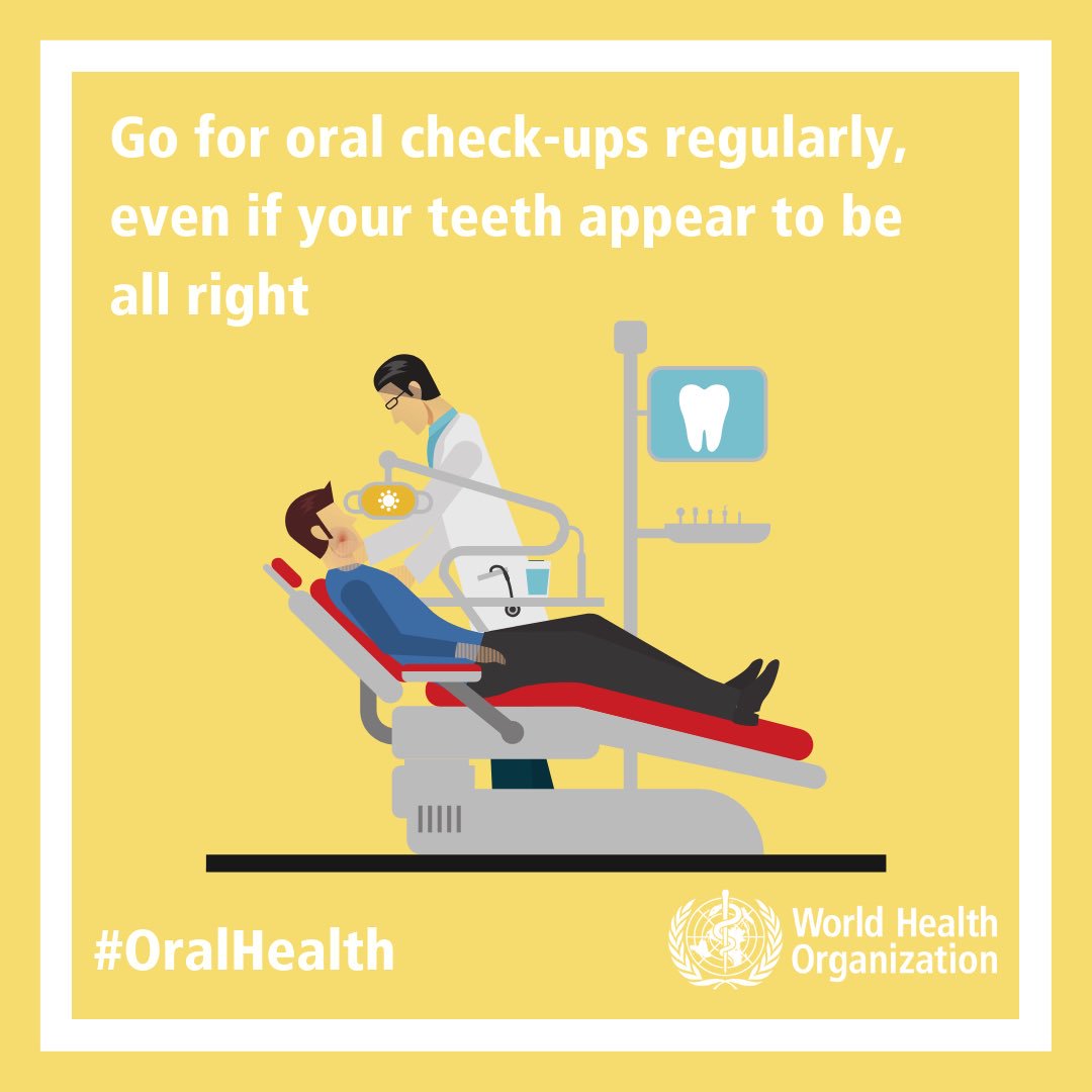 When was the last time you get your 🦷 checked?
Go for oral check-ups regularly, even if your teeth appear to be all right bit.ly/2Gsj3Pu

#OralHealth
#GlobalOralHealth