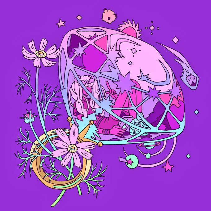 「女の子 紫」のTwitter画像/イラスト(古い順)