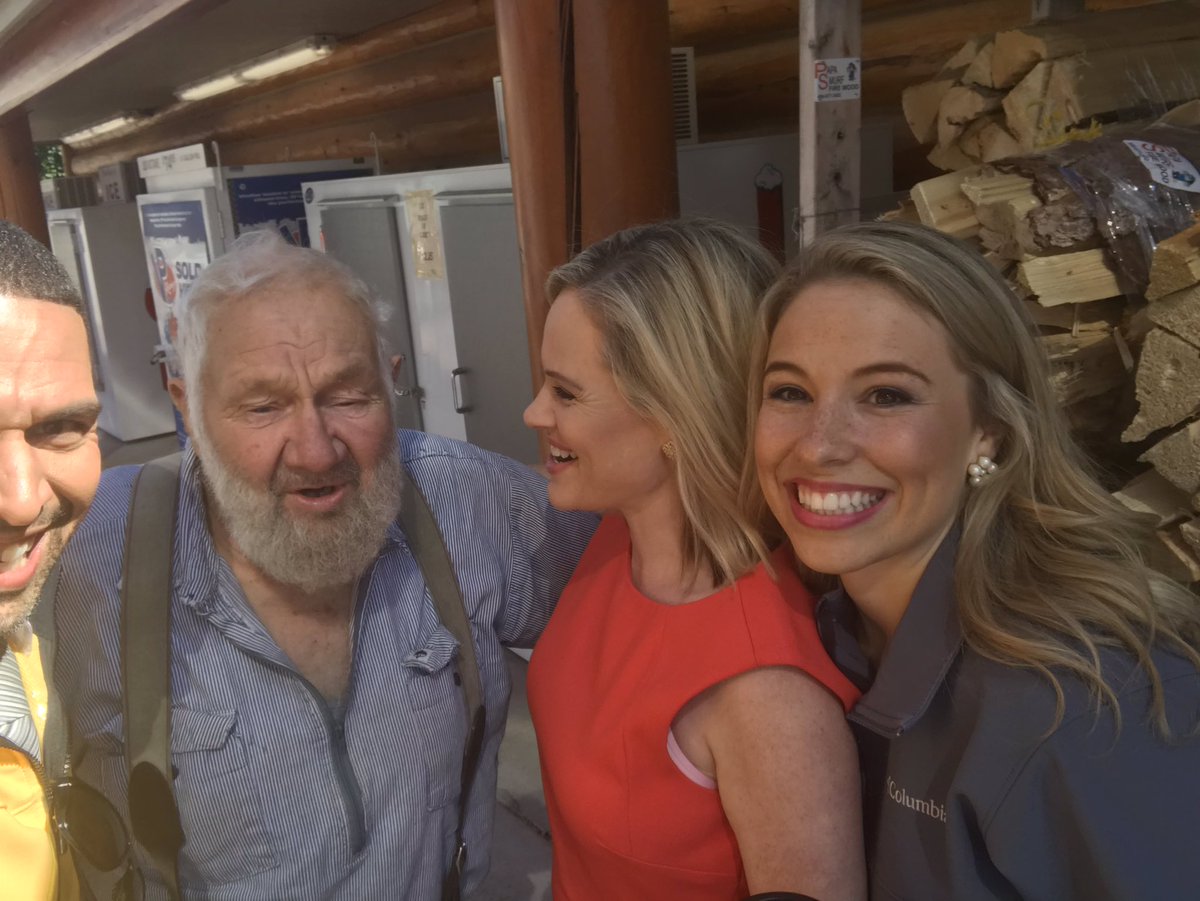 WakeUpwithKen's tweet photo. We already miss hangin’ out with Papa Smurf! Keep choppin’ that wood man! 😎 #PositiveVibes https://t.co/OAor9CqUjz