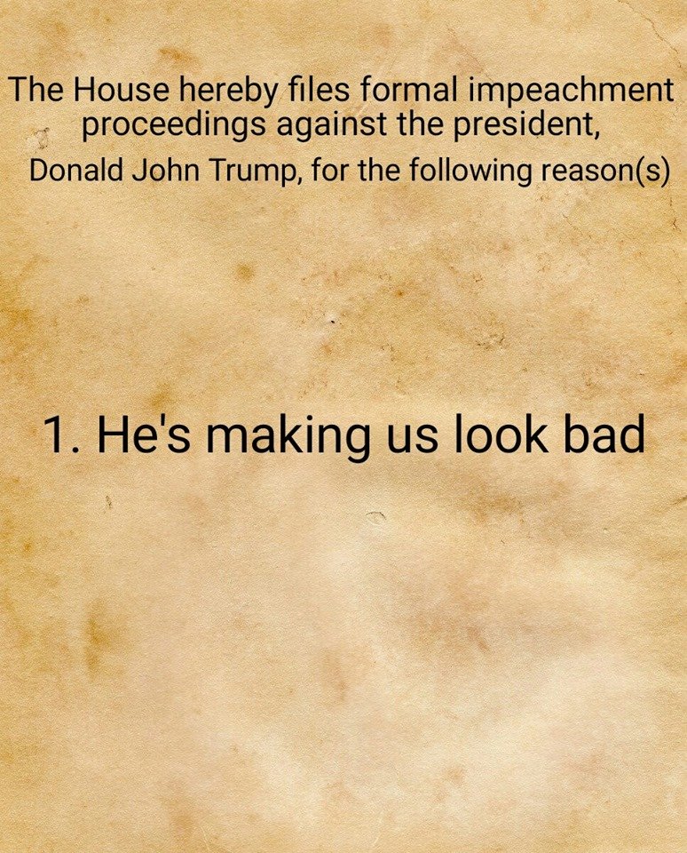 GladdedstKnight's tweet image. #Dembots should definitely impeach DJT.