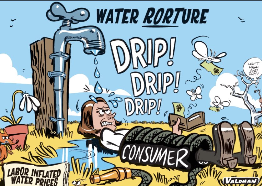 SALibMedia's tweet photo. “What was confirmed yesterday by the independent inquiry into SA water pricing is a genuine scandal.” 

@theTiser @JosValdman https://t.co/YcLpA0XUiU