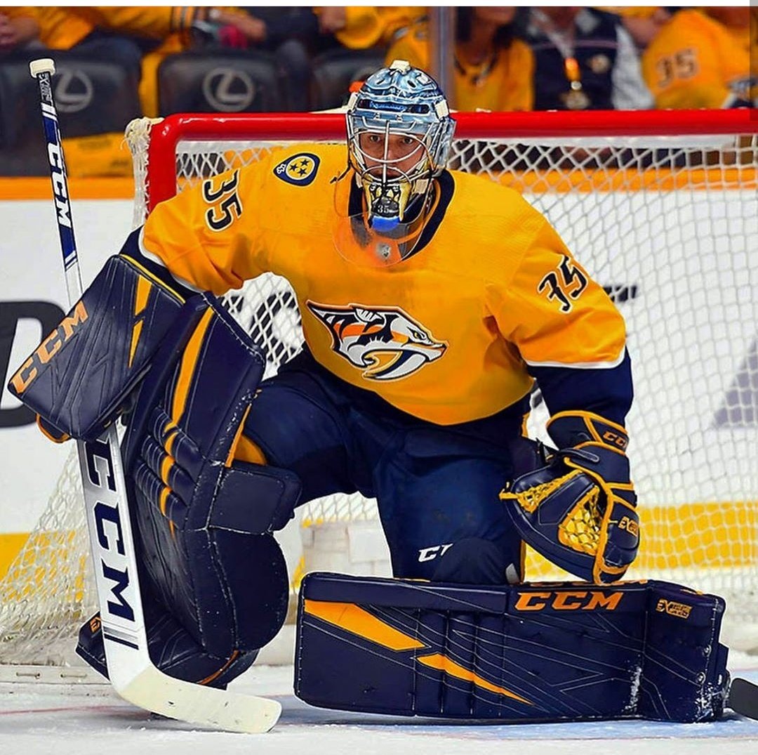 Tendy Gear on Twitter: &quot;Pekka Rinne Nashville Predators CCM E-Flex 4 setup…  &quot;