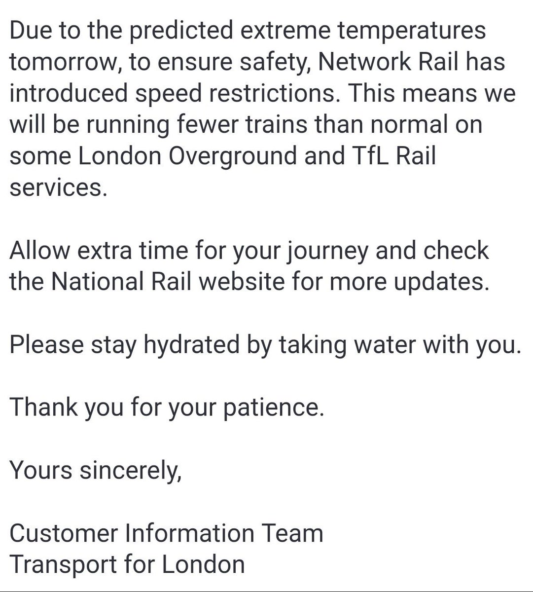 tindallbird's tweet photo. @TfL is this true ?? https://t.co/vmUdisxTDp