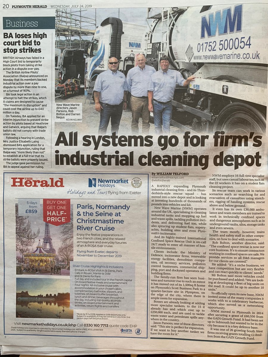 business-live.co.uk/commercial-pro…
<a href="/NWMPlymouth/">New Wave Marine</a> is in the Herald <a href="/Plymouth_Live/">Plymouth Live</a> today &amp; our recent Open Day <a href="/WTelfordHerald/">William Telford</a> <a href="/DevonLiveNews/">Devon Live News</a> <a href="/chareyt/">Charlotte Turner</a> <a href="/WMNNews/">Western Morning News</a> <a href="/FamilyBizPaul/">Paul Andrews</a> <a href="/FamilybizKaty/">Katy Turner</a> <a href="/LadySadie66/">Sadie Skipworth</a> <a href="/jason28219174/">Jason parsons</a> <a href="/darren_negus/">Darren Negus</a> <a href="/newwavesw/">Rob Bolton</a> <a href="/swbusinessexpo/">SW Business Expo 🇬🇧</a> <a href="/BBCDevon/">BBC Devon</a> <a href="/BBCSpotlight/">BBC South West</a>