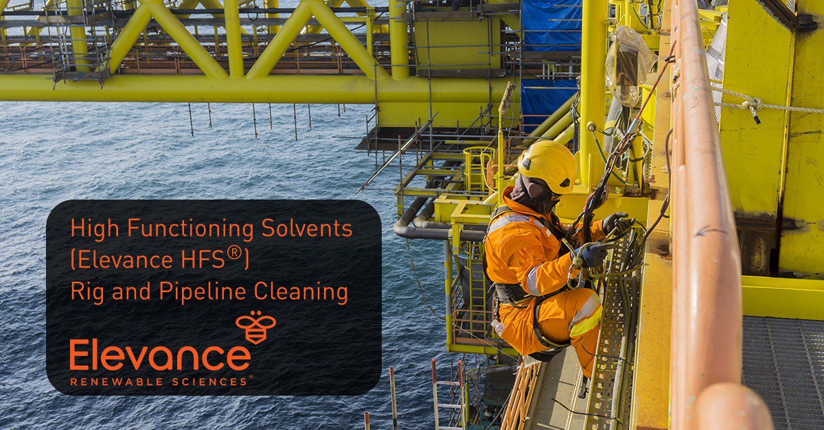 ElevanceInc's tweet photo. If you happen to own an oil rig then you’ll need our HFS 12 solvent - the best performing tar and asphalt cleaner on the market!  It’s biobased, 100% biodegradable, no VOC, and safe to handle. 
#Rigwash #PipelineCleaning #oilandgas #btexfree
https://t.co/wnsocnEYiR https://t.co/AOOZgVsris