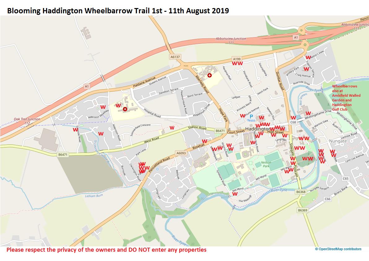 It's here! The first #Haddington Wheelbarrow Trail.  The trail officially starts on 1st August but some barrows are already on display.  Leaflets &amp; map available in shops in town and the library. Overwhelmed by support-54 barrows  #communityspirit <a href="/goeastlothian/">Visit East Lothian</a> <a href="/VisitScotland/">VisitScotland</a>