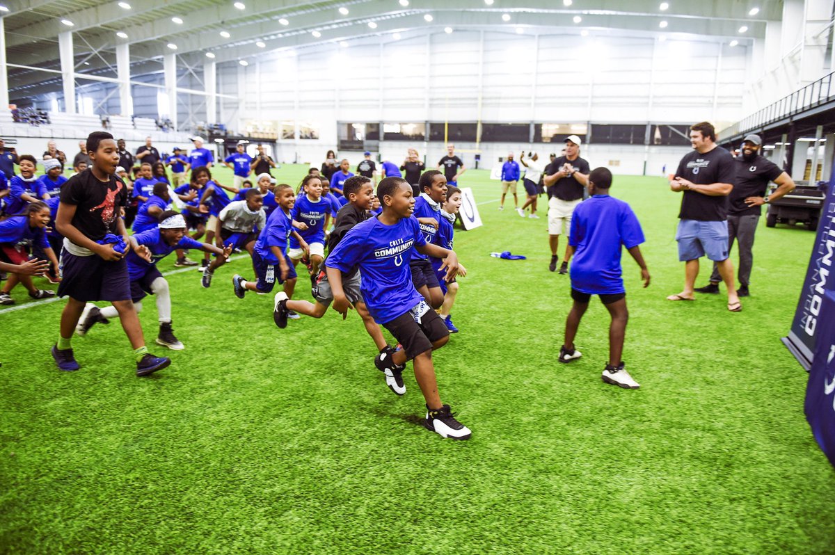 coltscommunity's tweet photo. That feeling when you find out you’re going home with a new pair of @Nike cleats 😱

#ColtsCamp
#ColtsHuddleFor100 https://t.co/MNyA8Fqztx