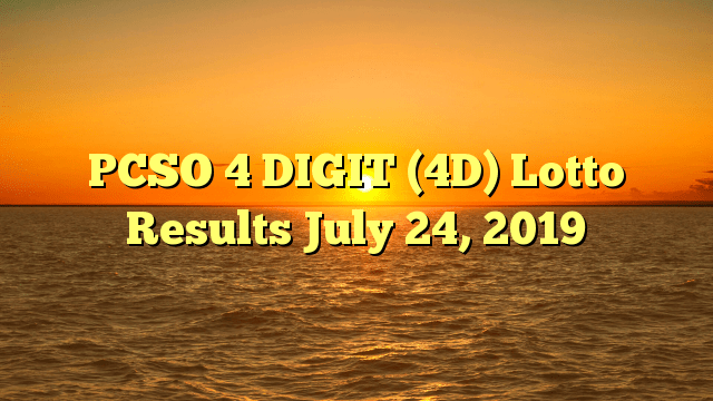 lotto results for 24 july 2019