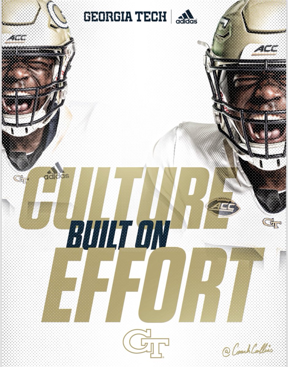CoachCollins's tweet photo. 7️⃣ DAYS AWAY from
@GTFootball CAMP!!!
👑#1diGiT #️⃣1️⃣
👑@JalenCamp_98
👑#404theCULTURE
👑#toGeTherWEswarm
“CULTURE BUILT on EFFORT” https://t.co/LUWBqmTjGy