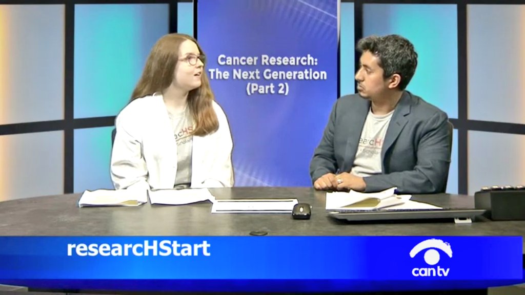 makerkate's tweet image. I have some fun news: I was on TV!! I had a great time talking about my current radiation oncology research  with @UCCancerCenter. Check out the episode to also see what other amazing high schoolers in #researcHStart are studying too! @cantvchicago youtu.be/814qEJBYd5E
