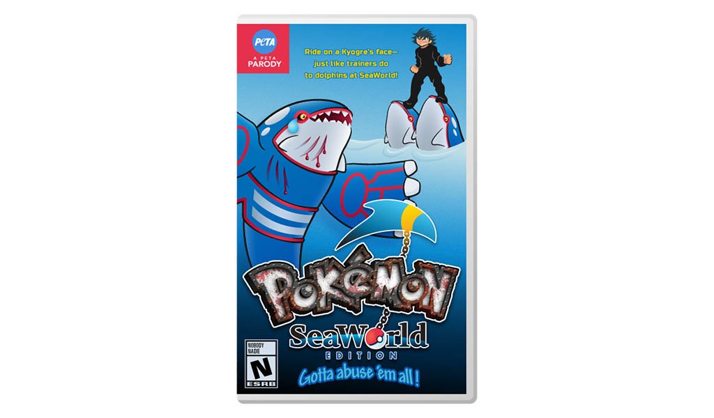 Who's that company that's cruel to animals?! It's #SeaWorld!

If there were a Pokémon: SeaWorld Edition would Ash Ketchum stand on Kyogres’ faces just like trainers do to dolphins at SeaWorld? 😉

Gotta abuse 'em all! peta.vg/2jr8 #BoycottSeaWorldDay