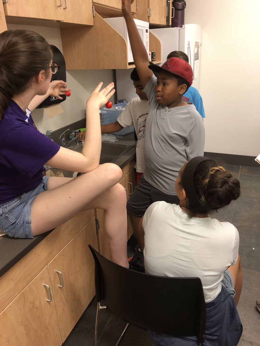 frc4905's tweet photo. We had a fantastic Day 3 of Summer STEM! Today, we tested the aerodynamics of paper airplanes, learned how Earth filters water, about fluids and viscosity, and tested our own bottle rockets! Thank you to Jim VanGilder for talking to us about STEM and helping us learn fluid flow! https://t.co/S7rFDAl2wN