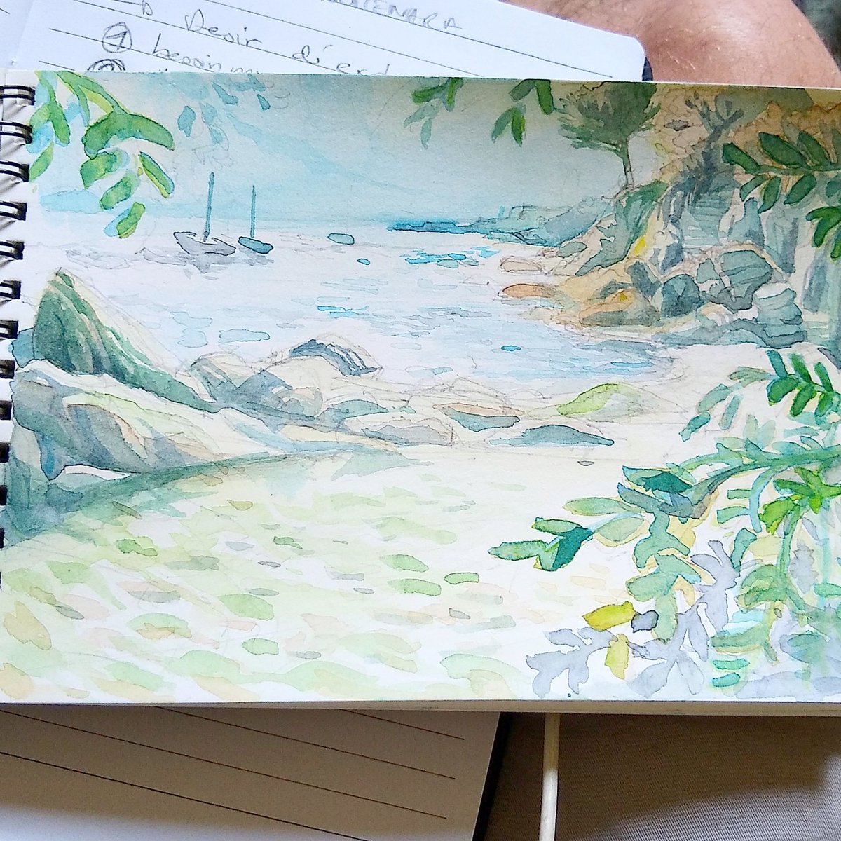 AdrienDang1's tweet photo. Some watercolour i did at the beach !
#watercolor #painting #sketch https://t.co/GGyR59CkGt