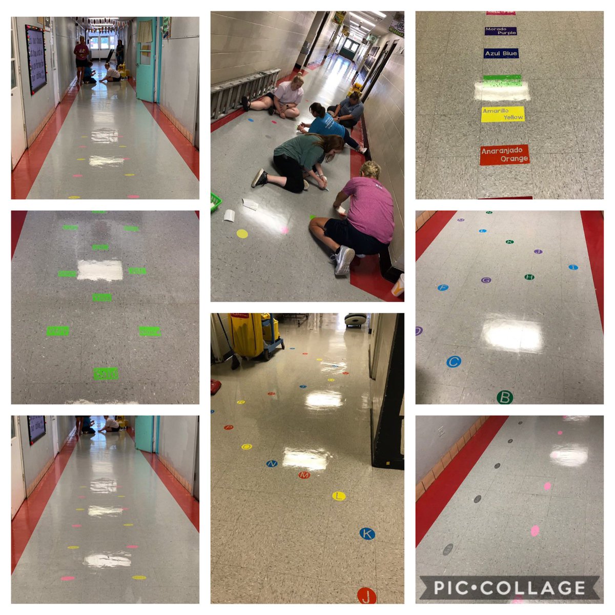 I enjoyed helping my fabulous co-workers today! We laid out sensory paths throughout the halls! I can’t wait to see our students enjoy it! #HESChampions #sensorypathway